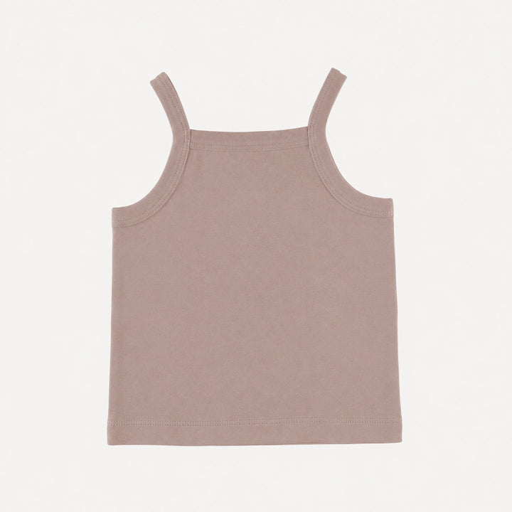 PREORDER spaghetti strap tank | adobe rose | organic cotton interlock