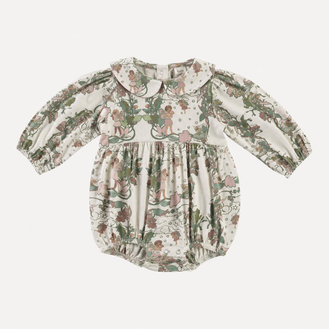 PREORDER long sleeve peter pan bubble | mystical fairies | organic cotton interlock