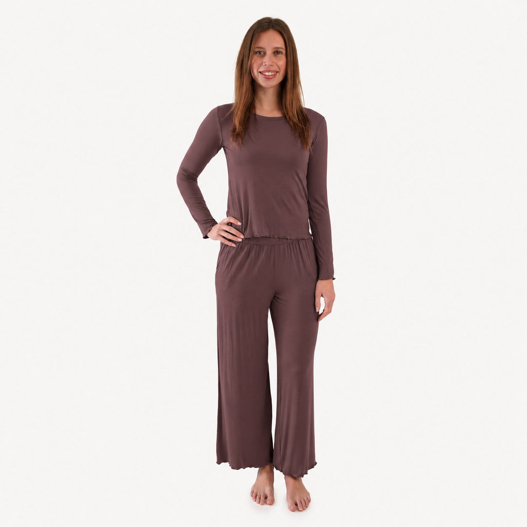 PREORDER womens long sleeve jade set | tanzanite | modal
