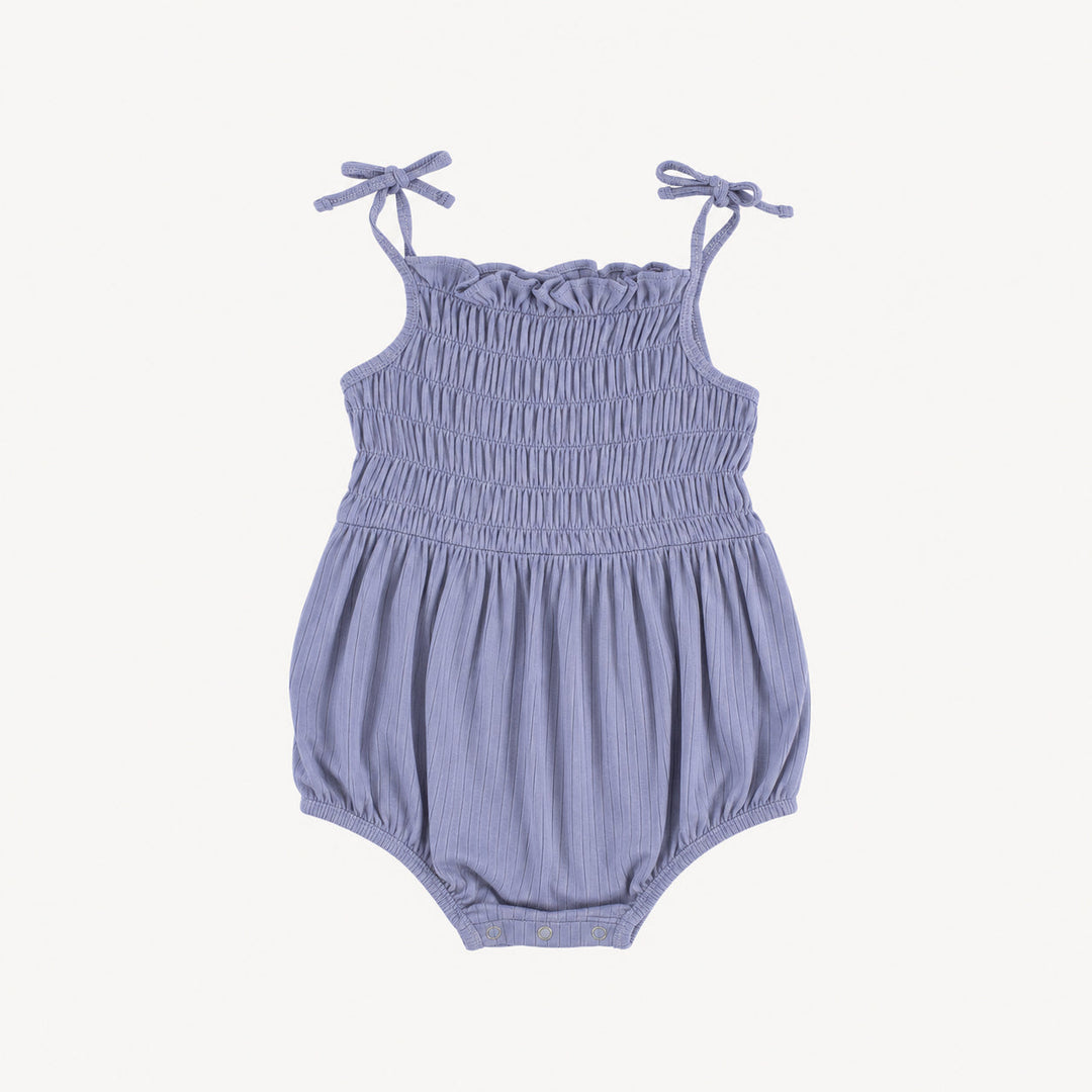 PREORDER smocked tie bubble | hydrangea | woods rib