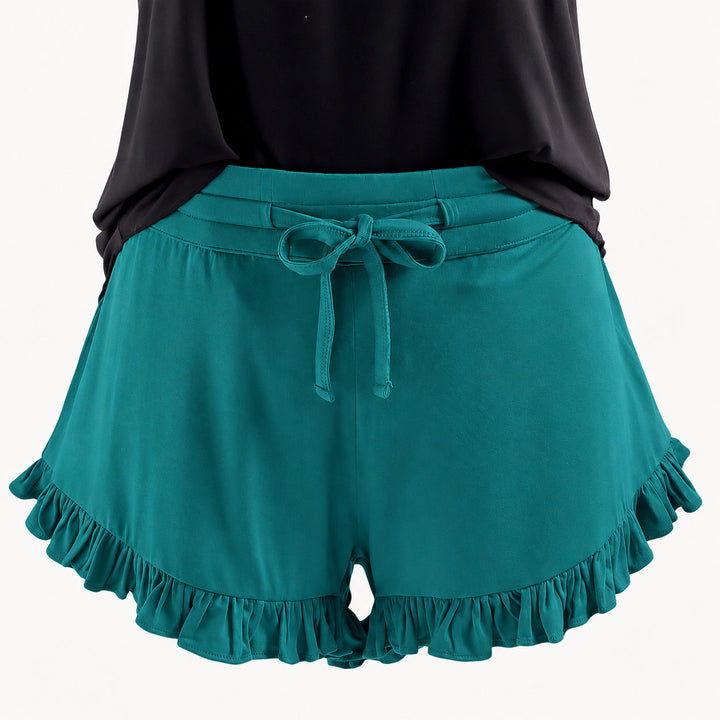PREORDER womens ruffle short | sea pine | modal
