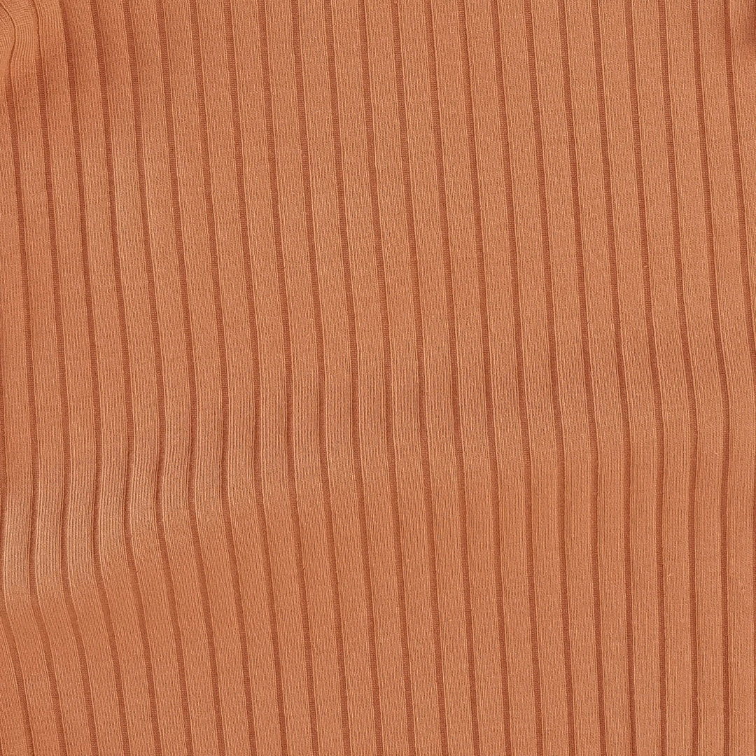 single layer blanket | caramel | classic rib