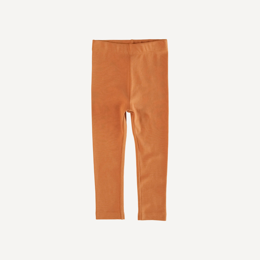 classic skinny legging | caramel | organic cotton wide rib