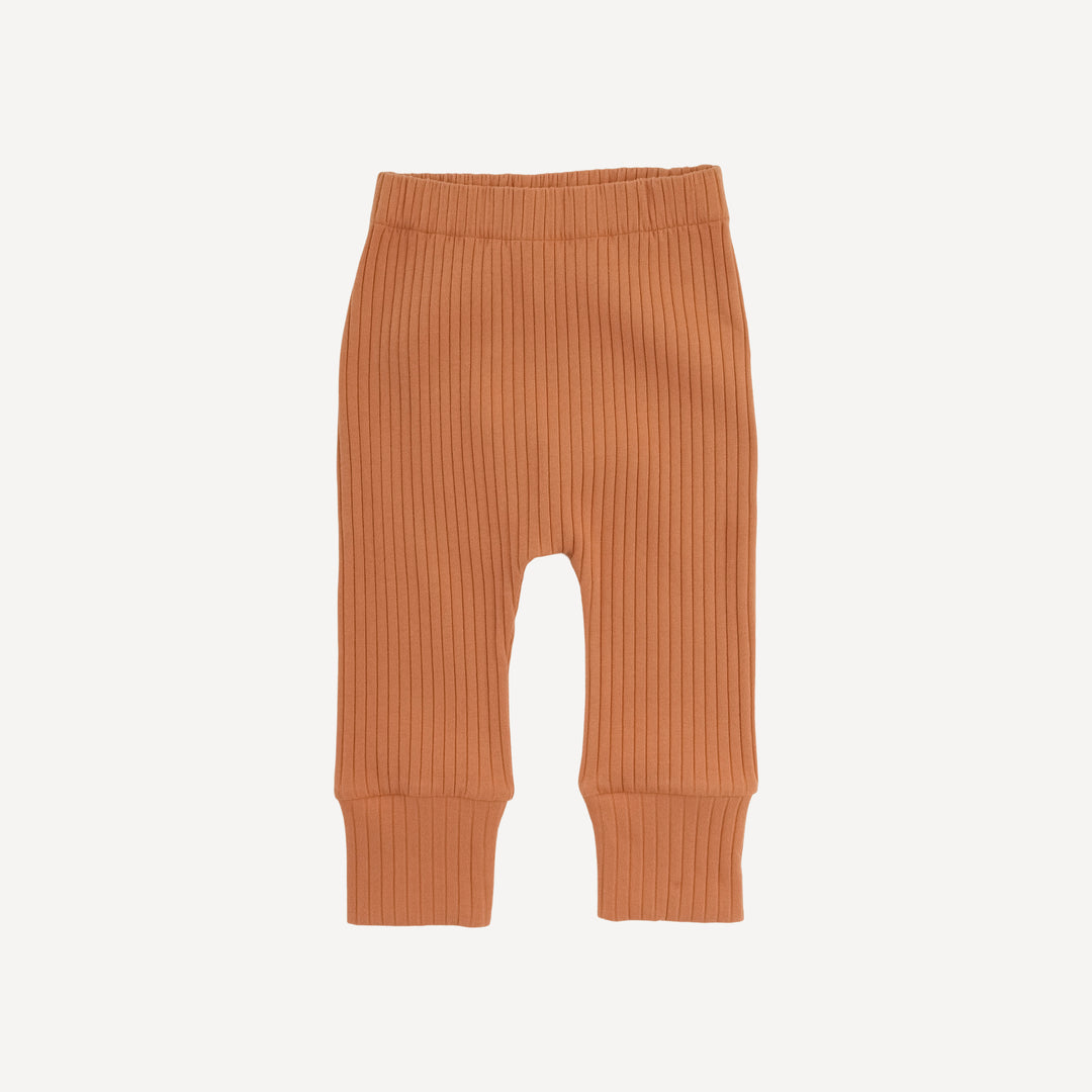 sport pant | caramel | organic cotton wide rib