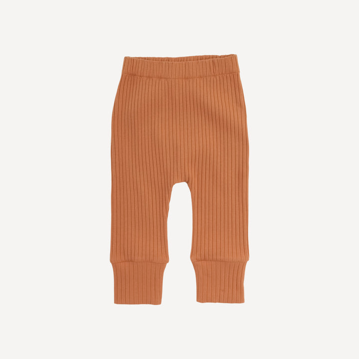 sport pant | caramel | organic cotton wide rib