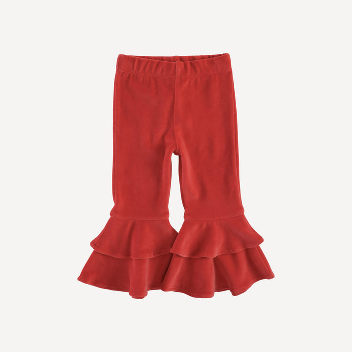 anne pant | cardinal | organic cotton velour