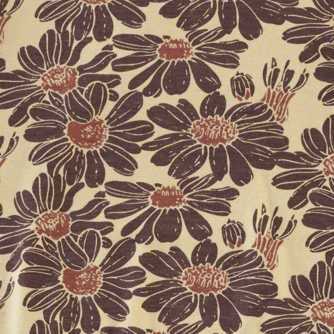 long sleeve two way zipper footie | cedar northwest daisy | bamboo