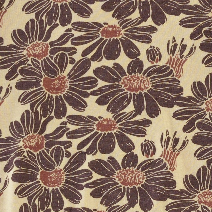 long sleeve two way zipper footie | cedar northwest daisy | bamboo