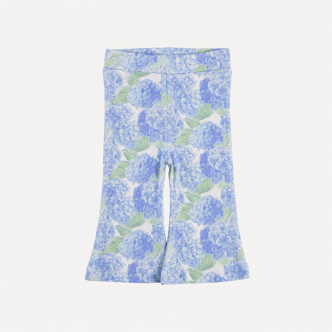 PREORDER flare pant | blue hydrangea | bamboo