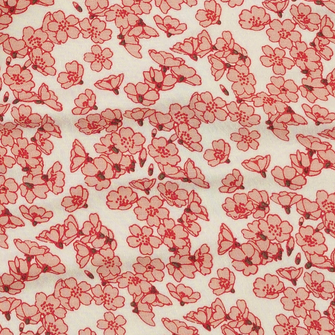 short sleeve jade set | cherry blossom scatter | bamboo