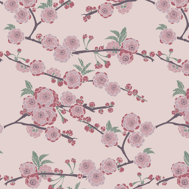PREORDER long sleeve lap neck footie + knot hat set | cherry blossom | organic cotton interlock