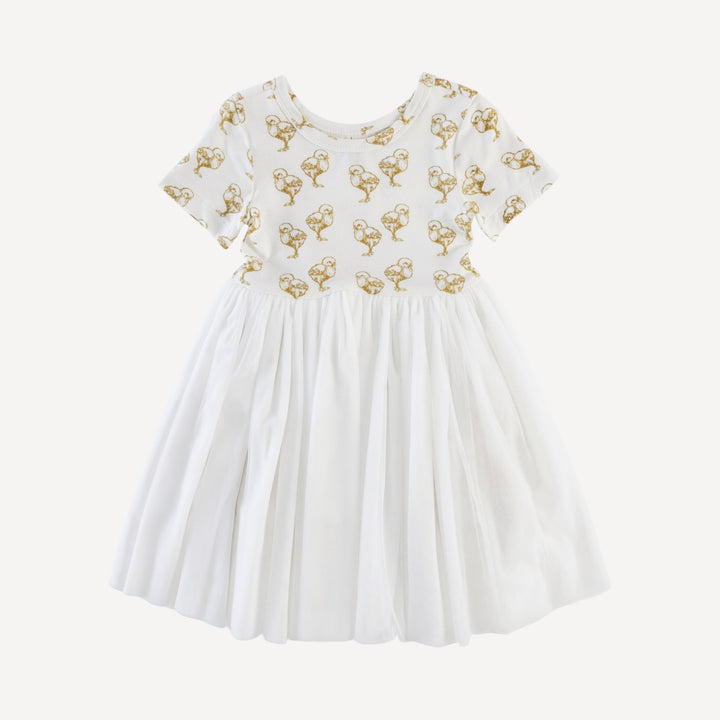 short sleeve ballerina tulle dress | chicks | bamboo