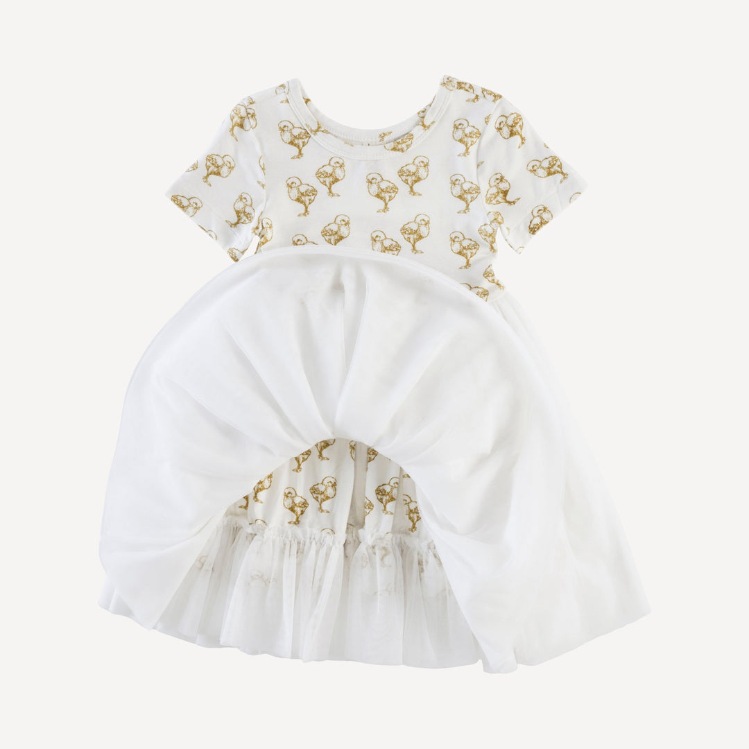 short sleeve ballerina tulle dress | chicks | bamboo