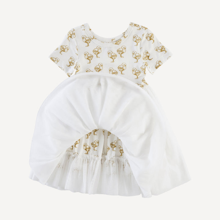 short sleeve ballerina tulle dress | chicks | bamboo