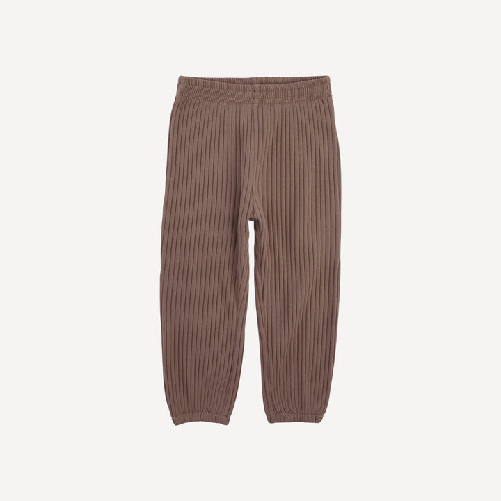 short sleeve cargo pocket tee + relaxed jogger set | chocolate cat | organic cotton interlock
