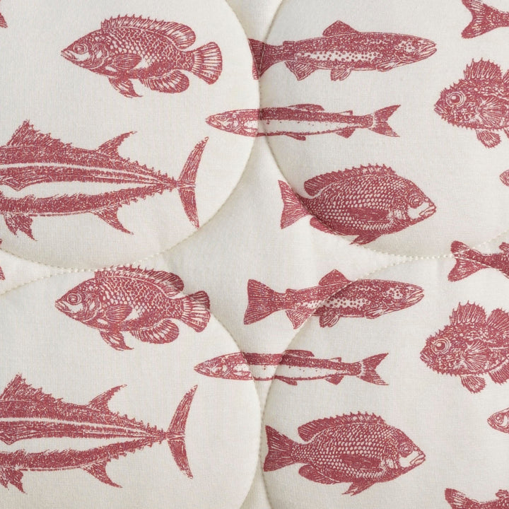 classic circle quilt | fish | bamboo