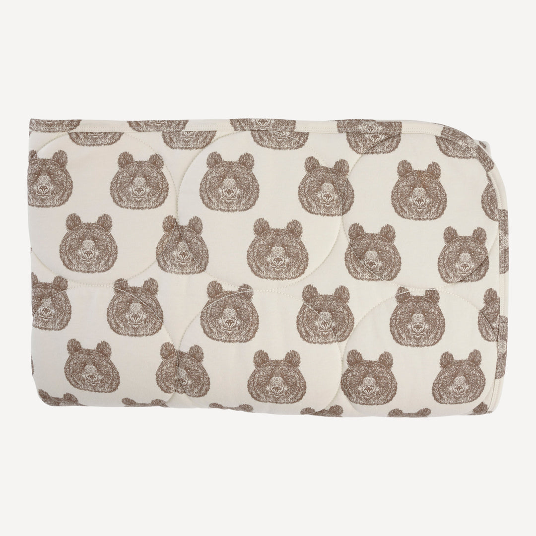classic circle quilt | papa bear | organic cotton jersey