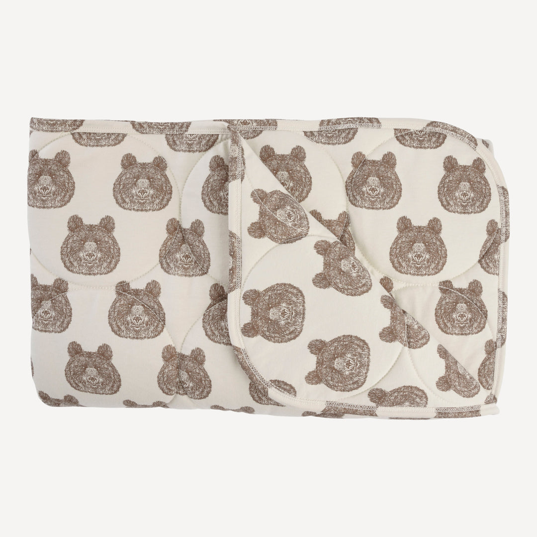 classic circle quilt | papa bear | organic cotton jersey