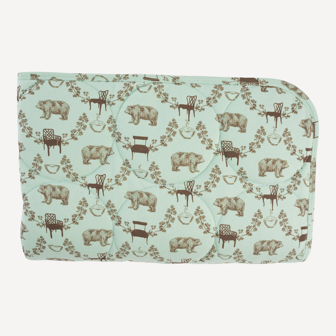 classic circle quilt | bears + chairs | organic cotton jersey