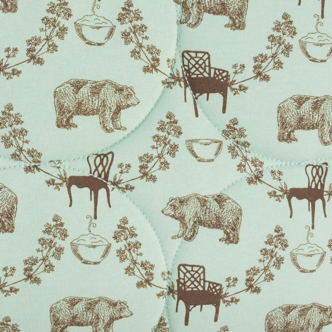 classic circle quilt | bears & chairs | organic cotton jersey