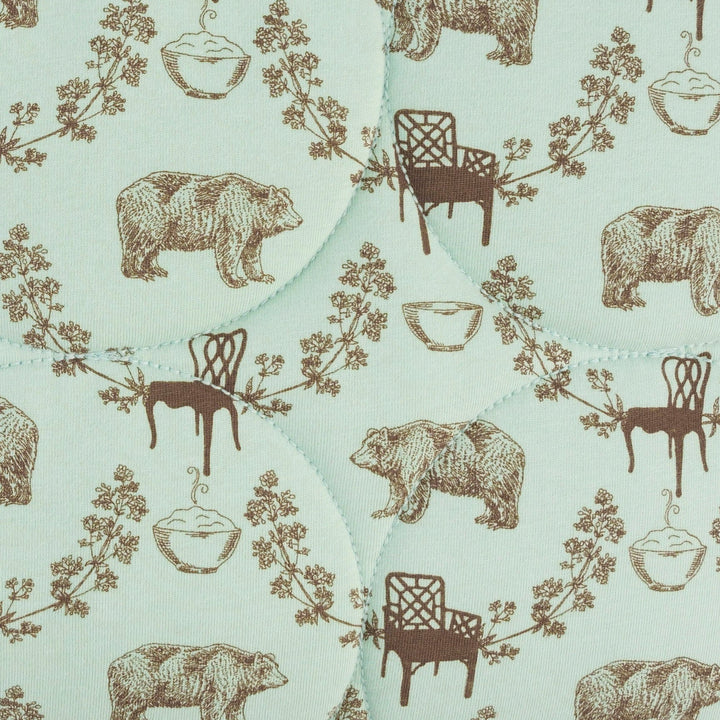 classic circle quilt | bears & chairs | organic cotton jersey