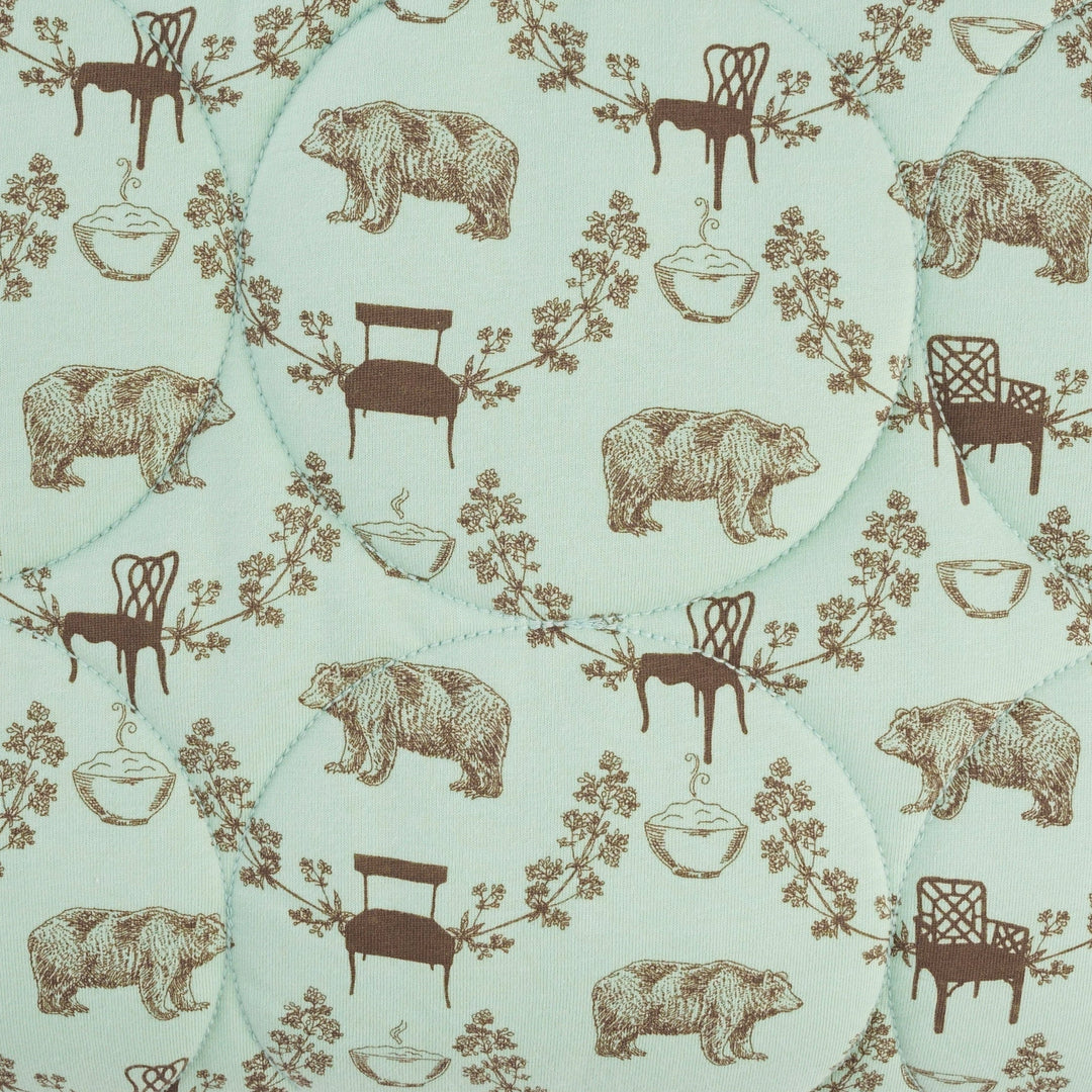 classic circle quilt | bears + chairs | organic cotton jersey