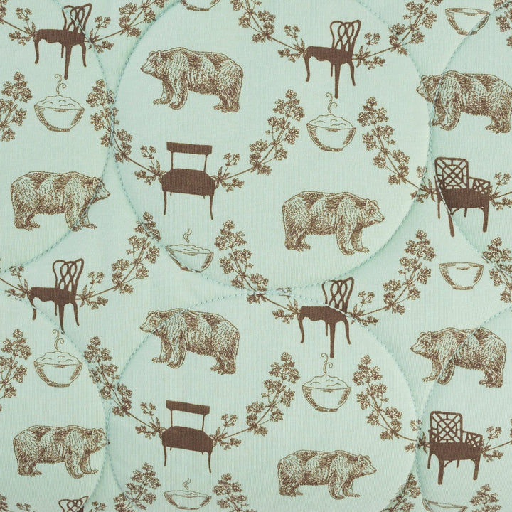 classic circle quilt | bears + chairs | organic cotton jersey