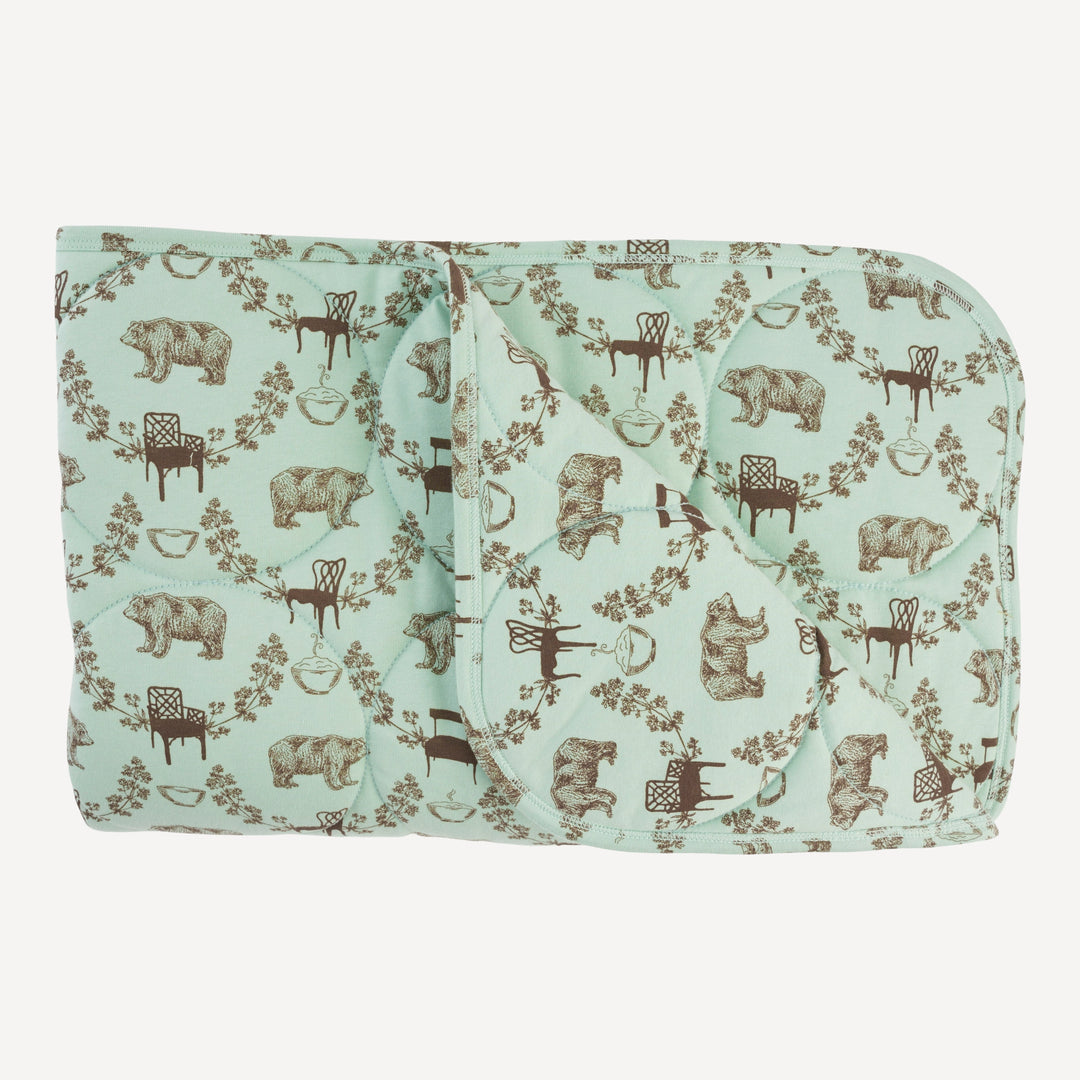 classic circle quilt | bears + chairs | organic cotton jersey