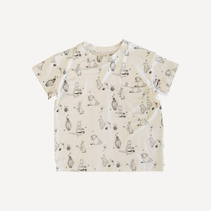 short sleeve relaxed classic pocket tee | classic pooh & friends | bamboo