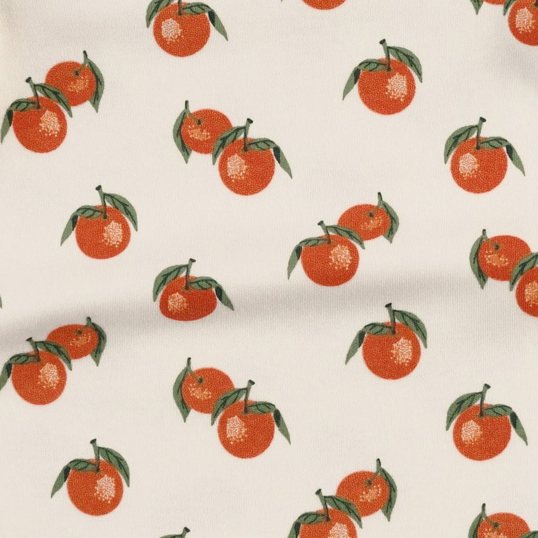 short sleeve prairie dress | clementine | organic cotton interlock