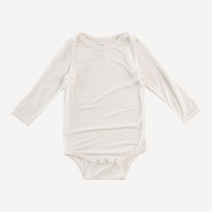 long sleeve lap neck bodysuit | coconut | lenzing modal