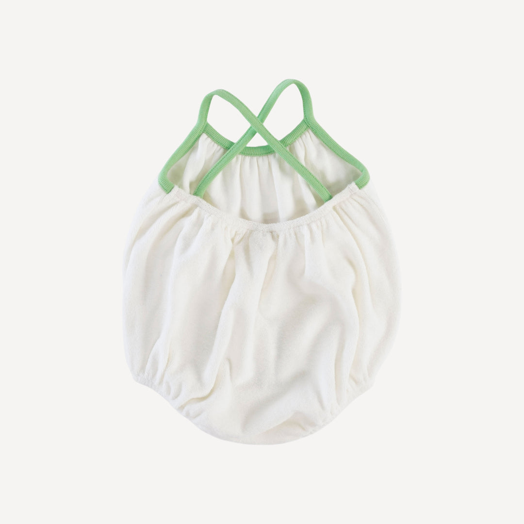 cross back bubble | coconut | organic cotton terry