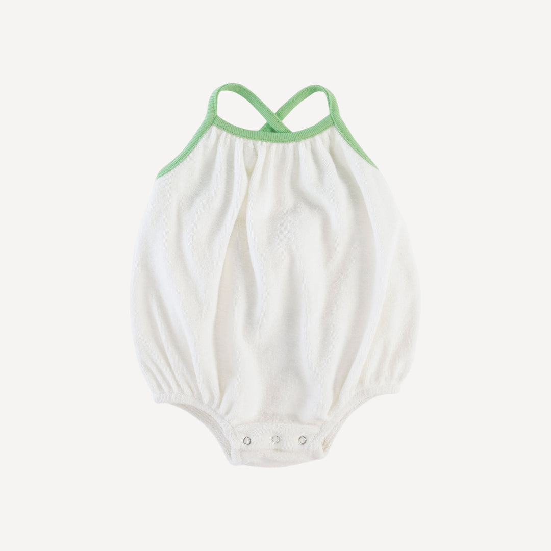 cross back bubble | coconut | organic cotton terry