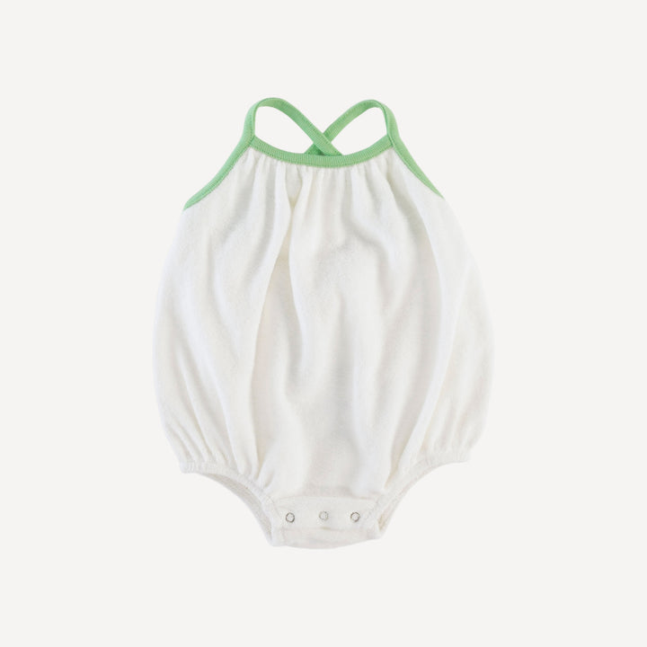 cross back bubble | coconut | organic cotton terry