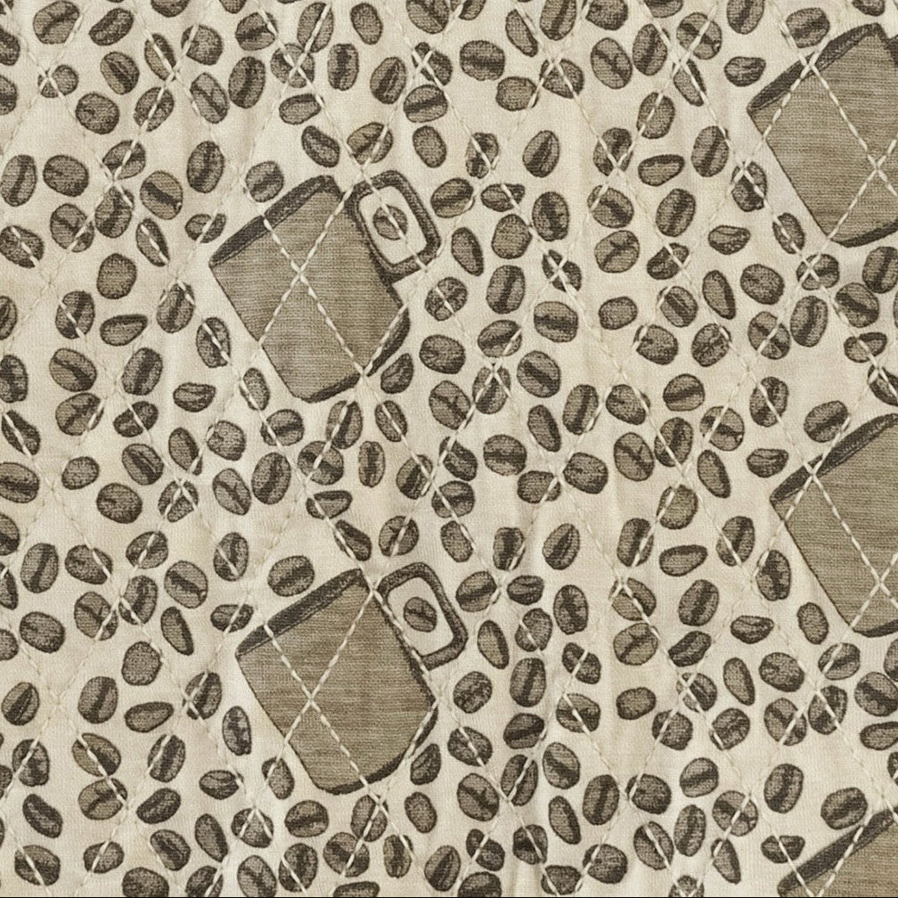 quilted country cuffed jumpsuit | coffee bean | bamboo