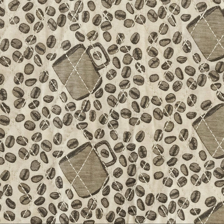 quilted country cuffed jumpsuit | coffee bean | bamboo