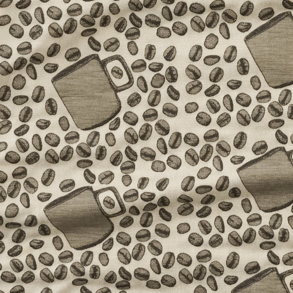 long sleeve rainbow empire dress | coffee bean | bamboo