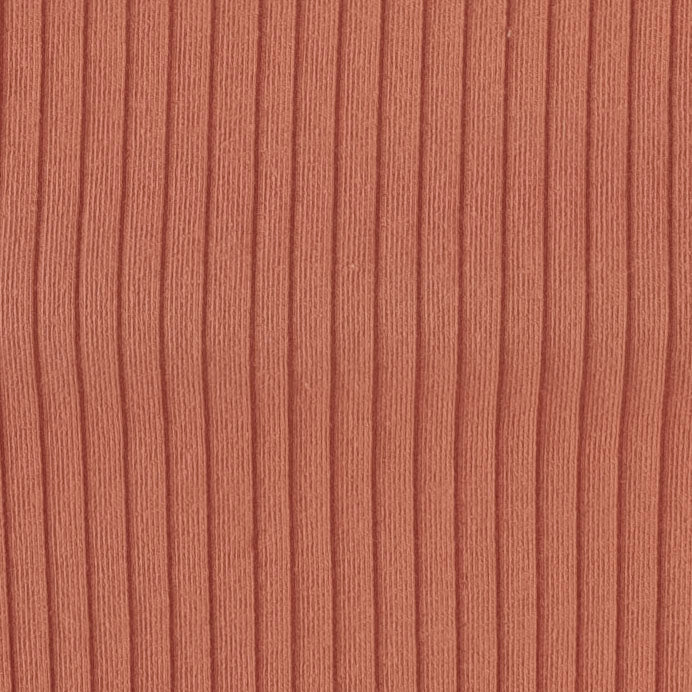 long sleeve shirt tail hoodie | copper | organic cotton wide rib