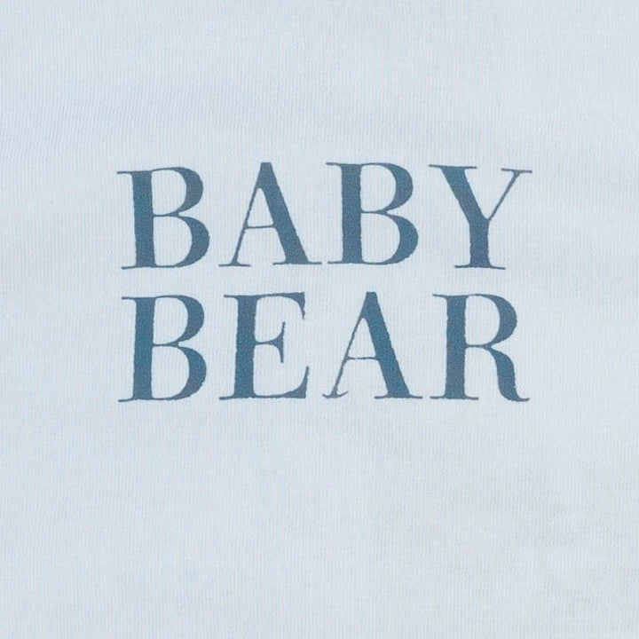 baby bear short sleeve crew neck bodysuit | country air | organic cotton jersey