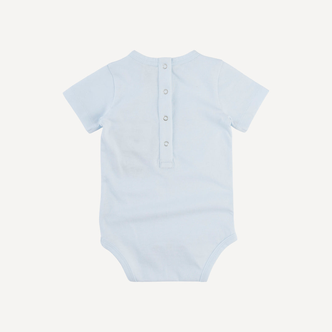 baby bear short sleeve crew neck bodysuit | country air | organic cotton jersey