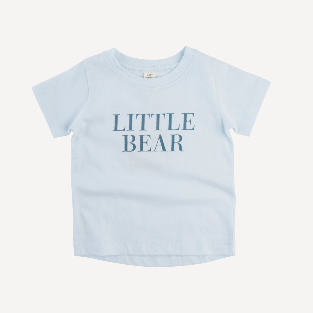 little bear short sleeve essential boxy tee | country air | organic cotton jersey
