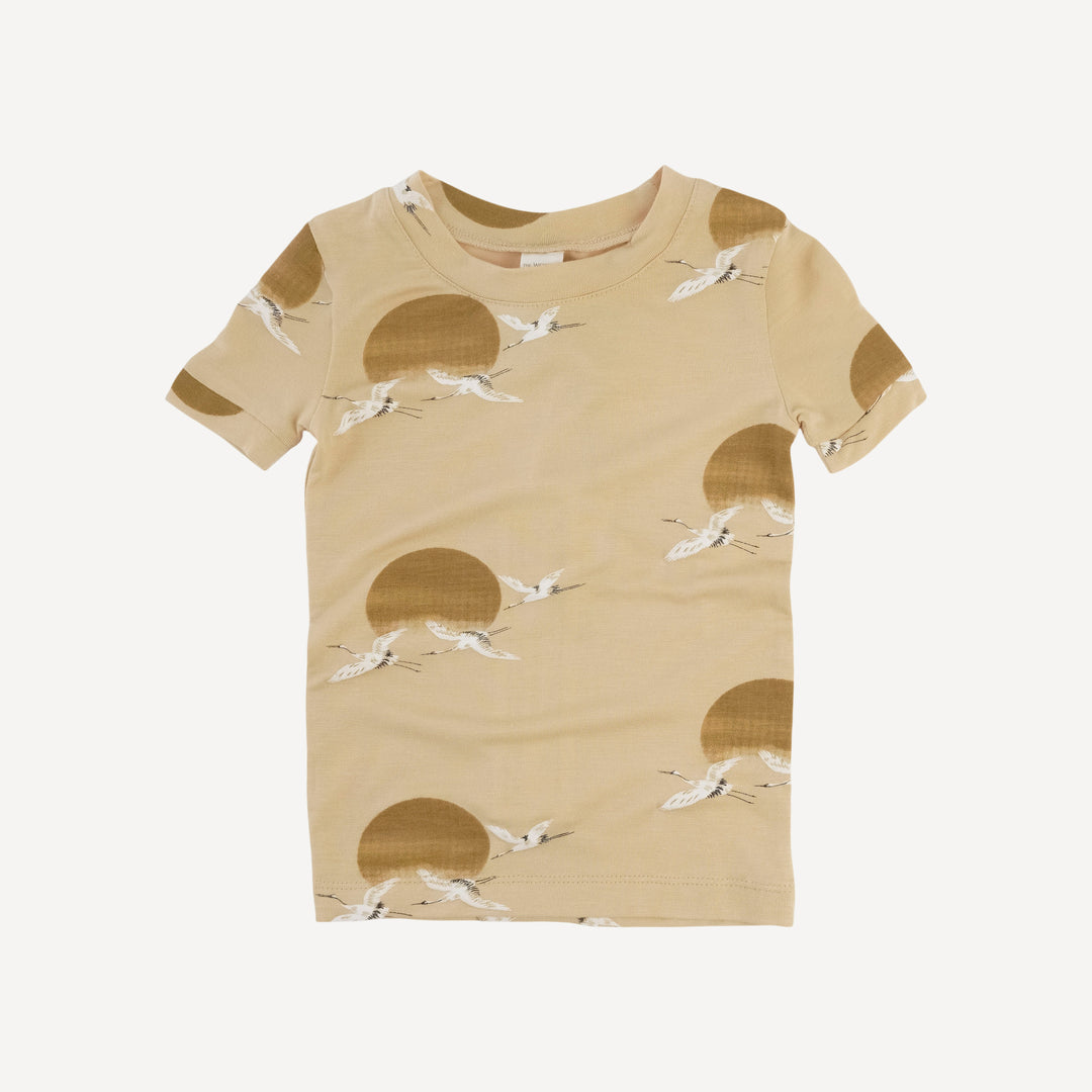 short sleeve crew neck pj set | crane | modal