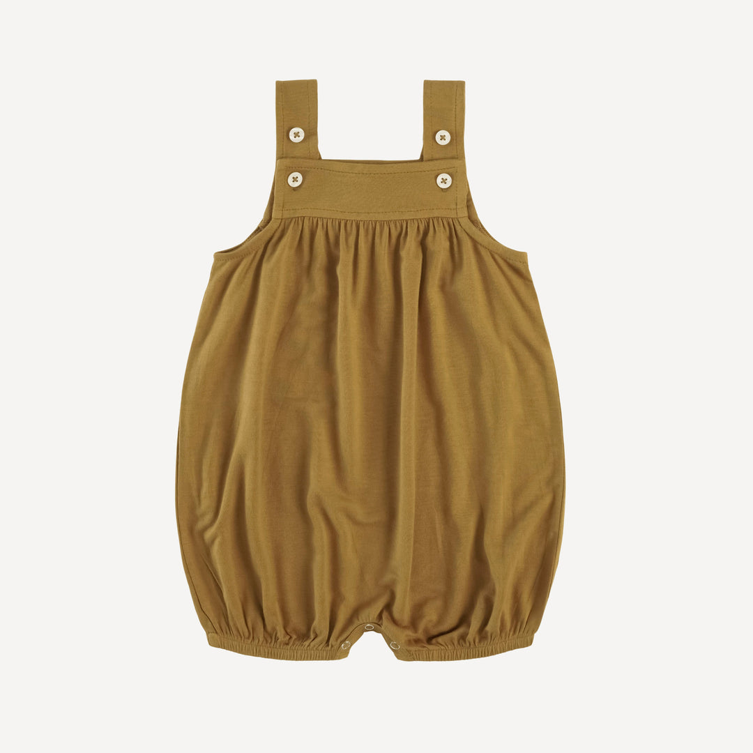 gathered overall shortie | bronze | lenzing modal