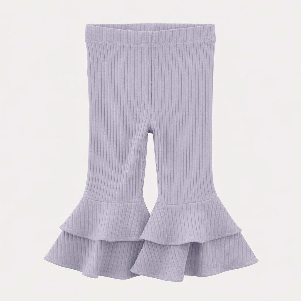 anne pant | lavender | organic cotton wide rib