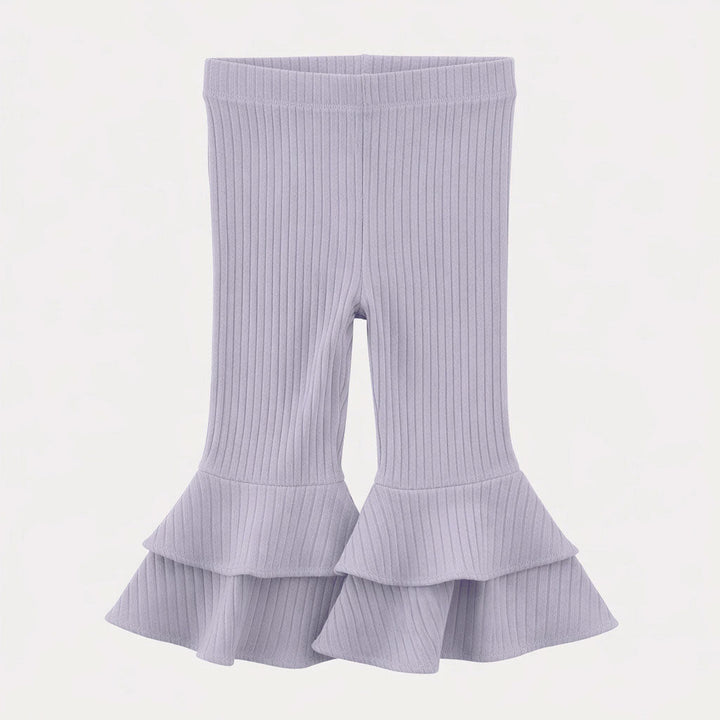 anne pant | lavender | organic cotton wide rib