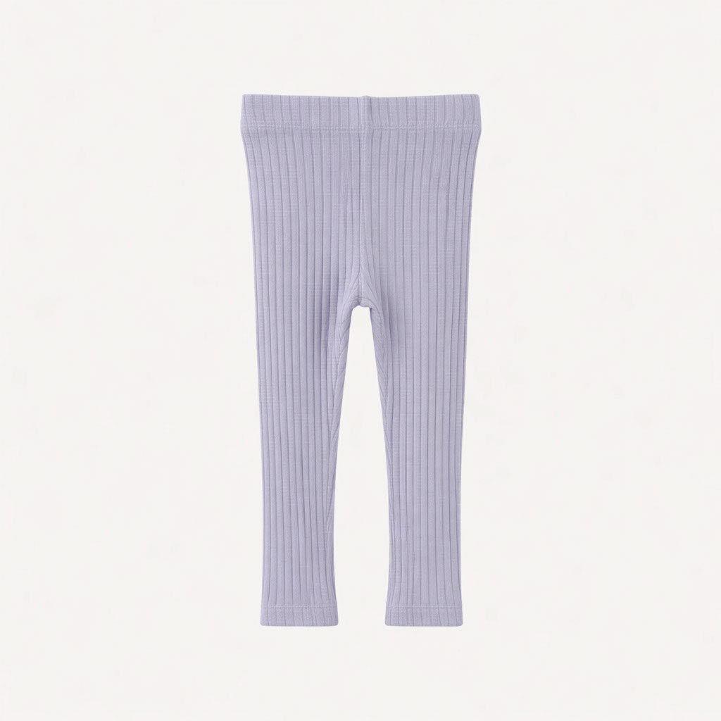 classic skinny legging | lavender | organic cotton wide rib
