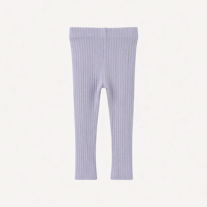 classic skinny legging | lavender | organic cotton wide rib