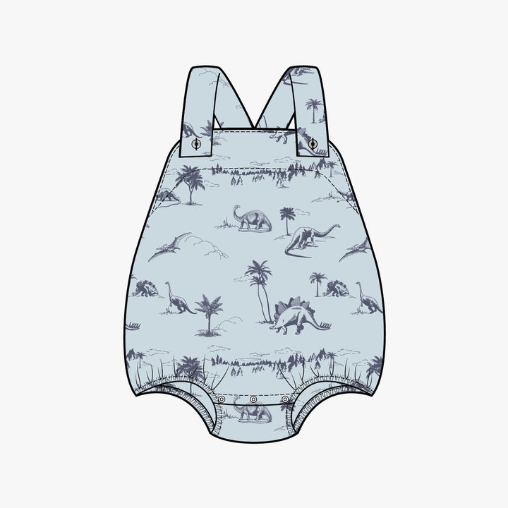 PREORDER country bubble | blue dino landscape | bamboo