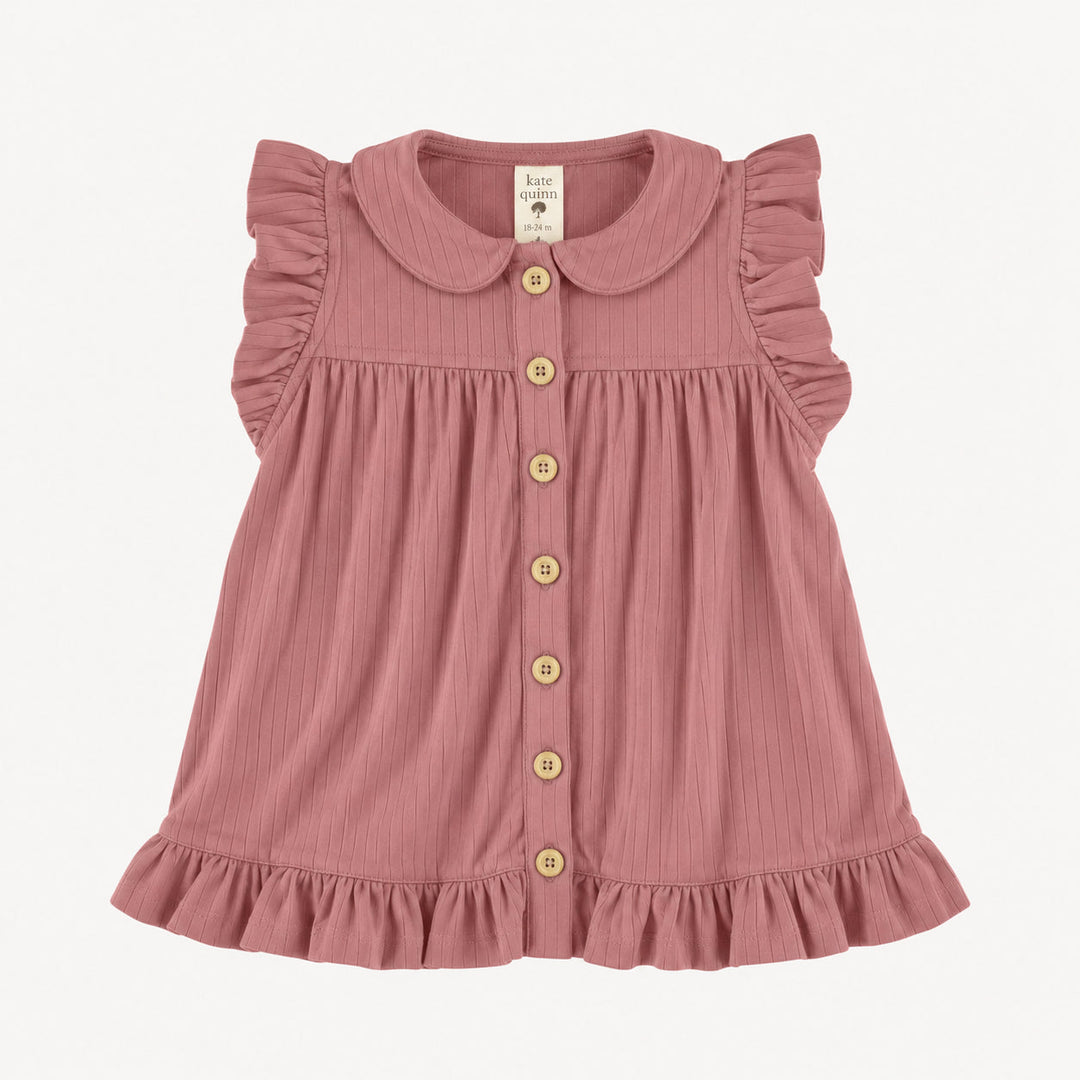PREORDER dakota top | dusty rose | woods rib