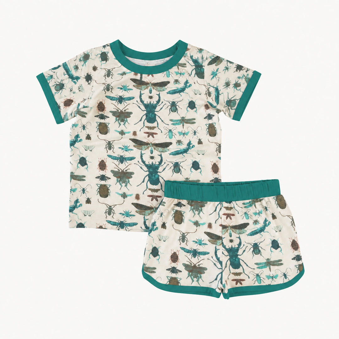 PREORDER ivan short set | aqua insects | modal
